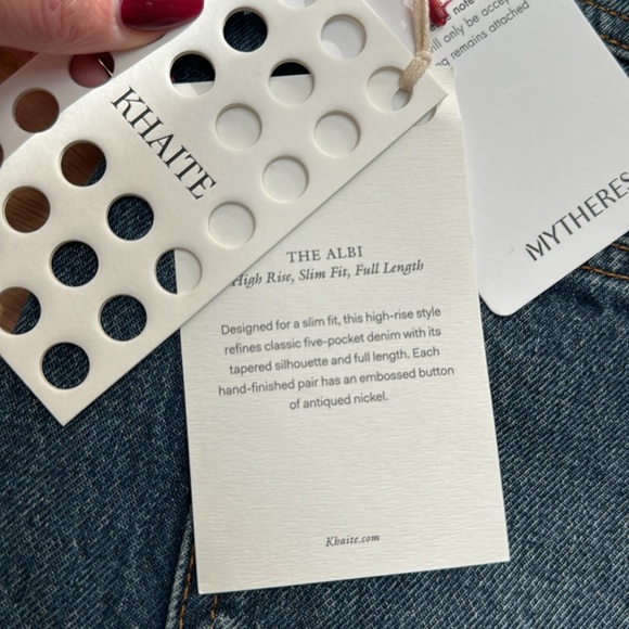 NWT Khaite Albi Jean - Picture 2 of 5